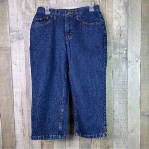 Blu Size 8 Medium Blue Denim Capri’s W/5 Pockets Vintage Y2K